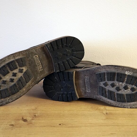 Freebird by Steven PENDLETON Men's Black Distressed Military Boots 12 US - Picture 11 of 16